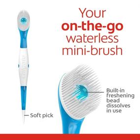 img 2 attached to 🦷 Colgate Optic White Wisp Disposable Mini Toothbrush: Cool Mint 24 Count (4-Pack) - Convenient Oral Care On-the-Go