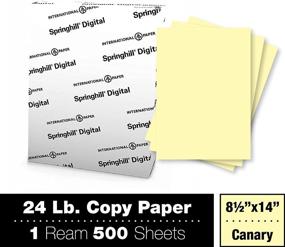 img 3 attached to 📄 Springhill 8.5” x 14” Canary Yellow Copy Paper - 24lb Bond/60lb Text - 500 Sheets (1 Ream) - Smooth Finish - Versatile Computer Paper - 024031R