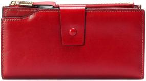 img 2 attached to Stylish Women's Leather Organizer Wallets: Fashionable Handbags & Wallets with RFID Blocking