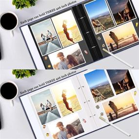 img 2 attached to 📸 Versatile Self-Adhesive Photo Album with 60 Pages for 3 Ring Binder - Ideal for Preserving Memories of Wedding, Family, Baby, and Travel