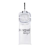 👶 purepail hang it diaper disposal system - convenient odor control for on-the-go parents: hang anywhere, ideal for car & grandparents with 5 lavender scented refill bags & travel case logo