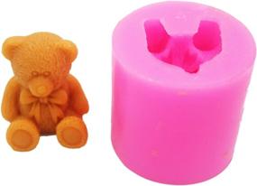img 2 attached to 🐻 Versatile 3D Bear Silicone Mold: Perfect for Soap, Candle, Chocolate, Candy, Fondant, and Mints!