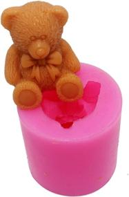 img 3 attached to 🐻 Versatile 3D Bear Silicone Mold: Perfect for Soap, Candle, Chocolate, Candy, Fondant, and Mints!