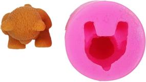 img 1 attached to 🐻 Versatile 3D Bear Silicone Mold: Perfect for Soap, Candle, Chocolate, Candy, Fondant, and Mints!