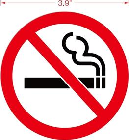 img 2 attached to DealzEpic - No Smoking Round Vinyl Stickers