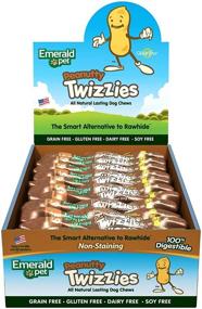 img 2 attached to 🐶 Emerald Pet Twizzies: Rawhide-Free, 100% Digestible, Natural Dog Chew Treats - Made in USA, Chicken, Pig, Turkey, Duck, Peanut - 30 Count Box