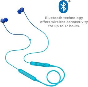 img 2 attached to TCL SOCL300BT Беспроводные наушники вставного типа с Bluetooth и шумоподавлением, дополнительным аккумулятором для 17 часов воспроизведения, встроенным микрофоном - Океанская синева.