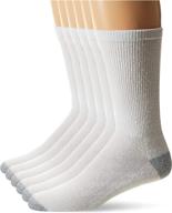 🧦 hanes 6-pack men's x-temp comfort cool crew socks with freshiq odor control логотип