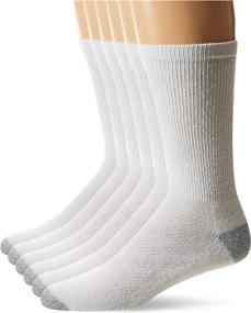 img 4 attached to 🧦 Hanes 6-Pack Men's X-Temp Comfort Cool Crew Socks with FreshIQ Odor Control