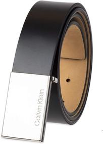 img 4 attached to 👔 Accessorize in Style with Calvin Klein Strap Plaque Buckle Men's Accessories