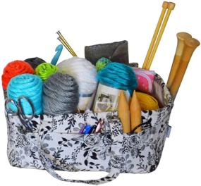 img 3 attached to Optimized Stitch Happy Yarn Caddy - Enhanced Storage Basket for Knitting and Crochet Supplies - Art Storage and Organization
