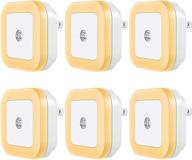 🌙 vont led night light plug-in [6 pack] - smart dusk to dawn sensor, automatic night lights for bedroom, bathroom, stairs, kitchen, hallway - compact and warm white логотип