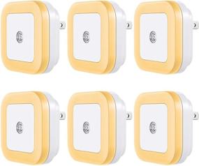 img 4 attached to 🌙 Vont LED Night Light Plug-in [6 Pack] - Smart Dusk to Dawn Sensor, Automatic Night Lights for Bedroom, Bathroom, Stairs, Kitchen, Hallway - Compact and Warm White