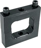 allstar all14189 ballast bracket - black anodized aluminum for 2x2 square tubing logo