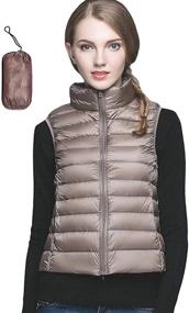 img 1 attached to Lightweight Quilted Collar Jacket Purple Women's Clothing and Coats, Jackets & Vests