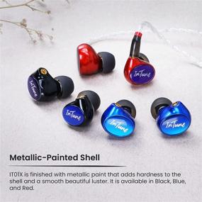 img 2 attached to Усовершенствуйте свой звуковой опыт с помощью наушников iBasso IT01X Audiophile in-Ear Monitor в красном цвете.