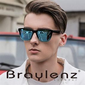 img 2 attached to 🕶️ Stay Stylish and Protected with Braylenz 2 Pack Polarized Sports Sunglasses: Ultimate UV Protection for Men and Women