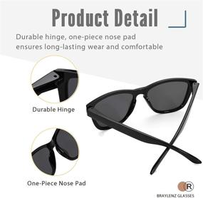 img 1 attached to 🕶️ Stay Stylish and Protected with Braylenz 2 Pack Polarized Sports Sunglasses: Ultimate UV Protection for Men and Women