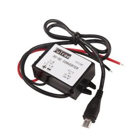 img 4 attached to ⚡️ DROK 090187: Waterproof DC-DC Volt Buck Converter Step-Down Regulator 8-50V to 5V 3A Power Supply Module with Micro USB Adapter Connector