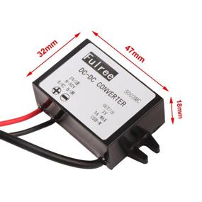 img 3 attached to ⚡️ DROK 090187: Waterproof DC-DC Volt Buck Converter Step-Down Regulator 8-50V to 5V 3A Power Supply Module with Micro USB Adapter Connector