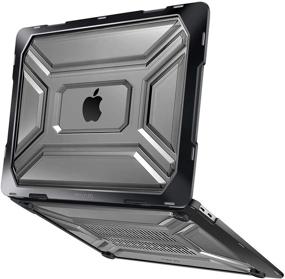 img 2 attached to 🖥️ MOSISO MacBook Air 13 inch Case 2020 Release A2337 M1 A2179 - Retina Display with Touch ID, Hard Shell Case + TPU Bumper, Carrying Sleeve Bag, Keyboard Cover Skin - Black