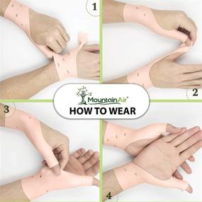 img 2 attached to ✋ Gel Wrist and Thumb Brace - Pain Relief for Arthritis, Carpal Tunnel - 2 Pairs - Flexible Silicone Thumb Support - Unisex Wrist Splint