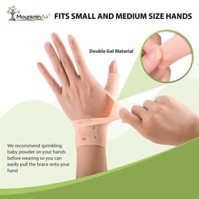 img 3 attached to ✋ Gel Wrist and Thumb Brace - Pain Relief for Arthritis, Carpal Tunnel - 2 Pairs - Flexible Silicone Thumb Support - Unisex Wrist Splint