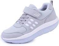 👟 dadawen womens lightweight platform sneakers - comfortable athletic shoes logo