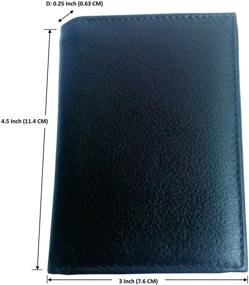 img 2 attached to Sleek & Durable Business Minimalist Slimfold Wallet in Classic Black by Bdgiant