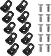 🛶 lixada kayak tie down loop deck fitting bungee cord kit with eyelet - 10 pack for rigging and outfitting pad eye logo