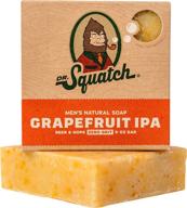 🍺 handmade grapefruit ipa beer soap bar by dr. squatch – men's soap with premium hops & natural citrus fragrance – crafted in the usa logo