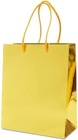 img 2 attached to 🛍️ 24 Pack of Small Gold Gift Bags with Handles (9.25 x 8 x 4.25 in)