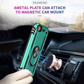 img 2 attached to 💚 LeYi Mint iPod Touch 7 Case with 2-Pack Screen Protector, Military-Grade Phone Case, Car Mount Kickstand for Apple iPod Touch 7th/6th/5th Gen