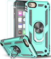 💚 leyi mint ipod touch 7 case with 2-pack screen protector, military-grade phone case, car mount kickstand for apple ipod touch 7th/6th/5th gen logo