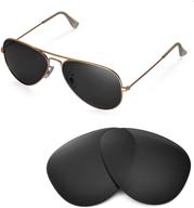 🕶️ men's walleva replacement ray ban aviator sunglasses - accessories for sunglasses & eyewear logo