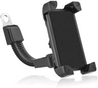 📱 leagway motorcycle phone holder - secure mount for 3.5-6.5 inch iphone & samsung galaxy - 360° rotation - black logo