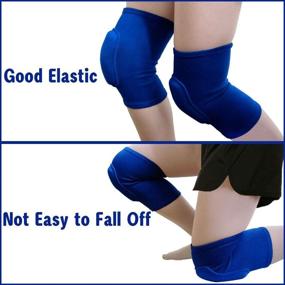 img 1 attached to 🩰 Rtudan Best Knee Pads for Dancers - Non-Slip, Thicken Sponge Brace for Dance, Yoga & Gymnastics