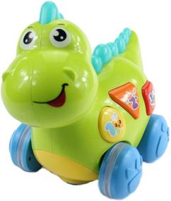 img 4 attached to 🦖 Fisca Baby Toys: Musical Walking Dinosaur for Babies & Toddlers – Preschool Learning Educational Toys with Lights and Music