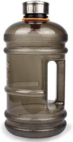 img 3 attached to 🥤 Large 2.2L / 74oz Half Gallon Water Bottle Jug by Phoenix Fitness - Easy Carry for Gym and Outdoors, Wide Mouth and Stainless Steel Screw Cap - Frosted Finish