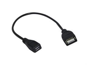 img 3 attached to 🔌 YCS Basics 9-дюймовый USB 2.0 A Female to Micro B Female удлинительный кабель - передача данных высокой скорости и увеличенная длина