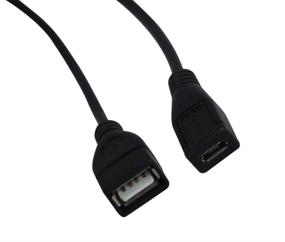 img 2 attached to 🔌 YCS Basics 9-дюймовый USB 2.0 A Female to Micro B Female удлинительный кабель - передача данных высокой скорости и увеличенная длина