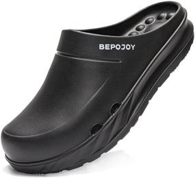 img 4 attached to BEPOJOY Garden Sandals Support Cushioned Men's Shoes in Mules & Clogs