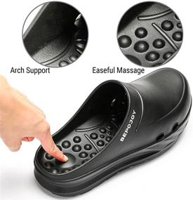 img 2 attached to BEPOJOY Garden Sandals Support Cushioned Men's Shoes in Mules & Clogs