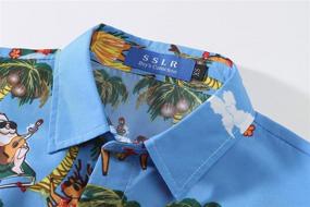 img 2 attached to SSLR Big Boy's Festive Button Down: Santa Claus Ugly Hawaiian Christmas Shirts for Holiday Parties