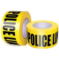 enhanced safety: police line do not cross tape 2 pack for crime scene security logo
