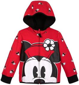 img 4 attached to Kids' Multi Disney Minnie Mouse Zip-Up Hoodie - Enhanced SEO