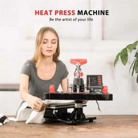 img 3 attached to 👕 VIVOHOME Upgraded Swing Away Clamshell Heat Press: Efficient Sublimation Machine for T-Shirt Printing (15 x 12 Inch ETL Listed)
