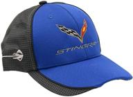 blue chevrolet corvette c7 carbon fiber inspired baseball cap logo