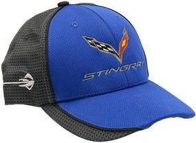 img 1 attached to Blue Chevrolet Corvette C7 Carbon Fiber Inspired Baseball Cap