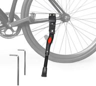 🚴 premium seisso aluminum alloy rear kickstand: adjustable for 18-26 inch mountain bike & road bicycle – enhanced stability for adult sports bikes! logo